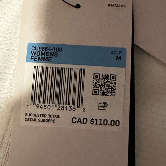 Nike White Womens Zipped Drifit Jacket Medium - Picture 3 of 5